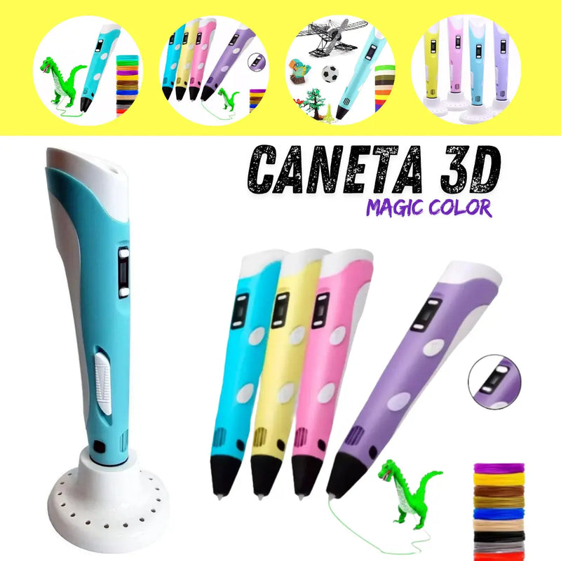 Caneta 3D Magic Color